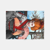 Geisha Fleecedecke (Vorderseite (Horizontal))