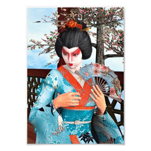 Geisha Fotodruck (Vorne)