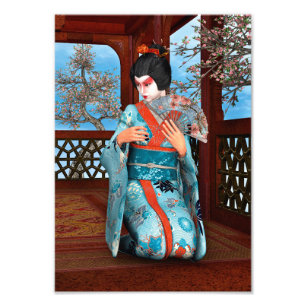 Geisha Fotodruck