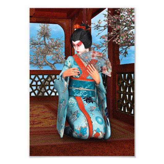 Geisha Fotodruck (Vorne)