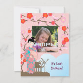 Geisha-Geburtstagsfeier Einladung (Vorderseite)