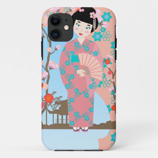 Geisha-Geburtstagsparty Case-Mate iPhone Hülle (Rückseite)