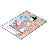 Geisha-Geburtstagsparty Notizblock (Linke Seite)