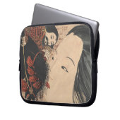Geisha-Geist Laptopschutzhülle (Vorderseite Links)