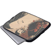 Geisha-Geist Laptopschutzhülle (Vorne Knopf)