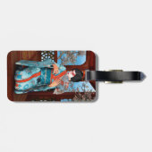 Geisha Gepäckanhänger (Rückseite horizontal)