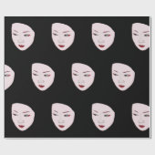 Geisha Geschenkpapier (Flach)