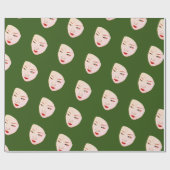 Geisha Geschenkpapier (Flach)