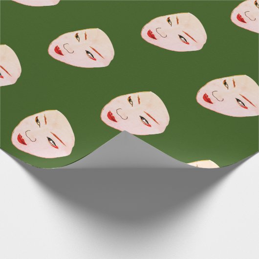 Geisha Geschenkpapier (Ecke)