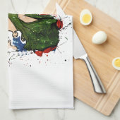 Geisha Geschirrtuch (Viertel Falte)