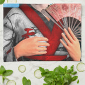 Geisha Geschirrtuch (Gefaltet)