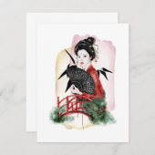 Geisha Girl Japanese Artwork (Vorne/Hinten)