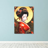 Geisha Girl Leinwand Art (Insitu (Holzboden))