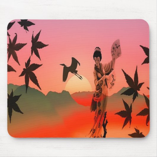 Geisha Girl Mousepad (Vorne)