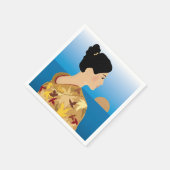 Geisha Girl Paper Napkins Serviette (Ecke)
