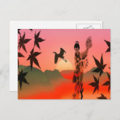 Geisha Girl Postkarte (Vorne/Hinten)