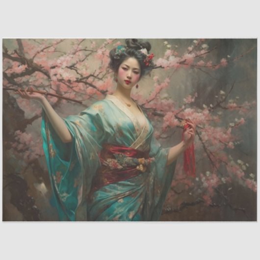 Geisha Girl Seidenpapier (Vorderseite)