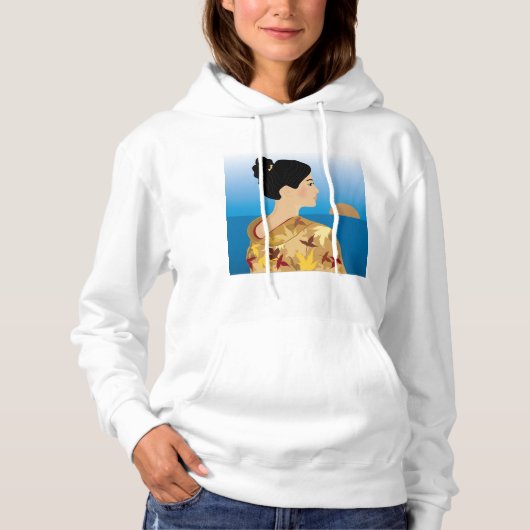 Geisha Girl Womens Hoodie (Vorderseite)