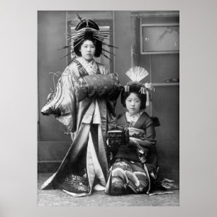 Geisha Girls, Anfang der 1900er Poster