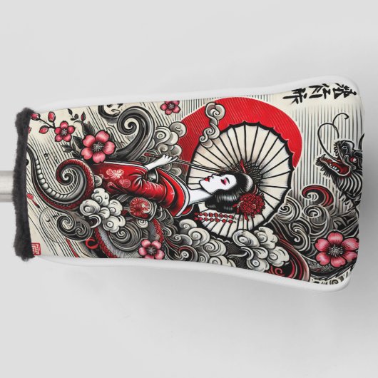 Geisha Golf Club Headcover (Vorderseite)