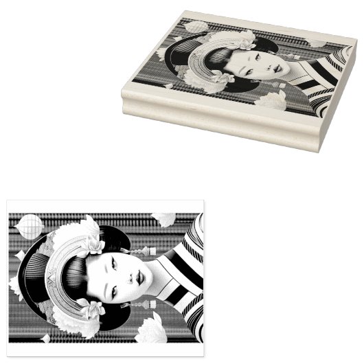 Geisha gummistempel (Stempel)
