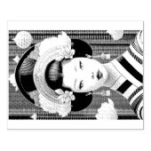 Geisha gummistempel (Prägung)