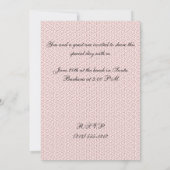 Geisha Hochzeitsempfang Einladung (Rückseite)