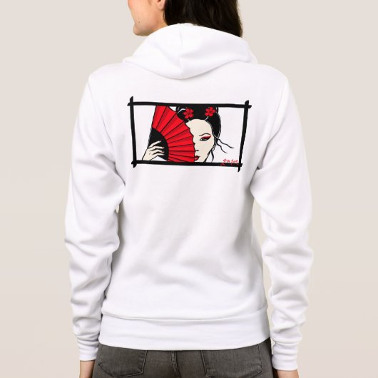 Geisha Hoodie (Rückseite)