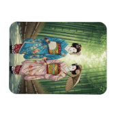 Geisha in Arashiyama Japan Kyoto Magnet (Horizontal)