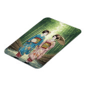 Geisha in Arashiyama Japan Kyoto Magnet (Linke Seite)