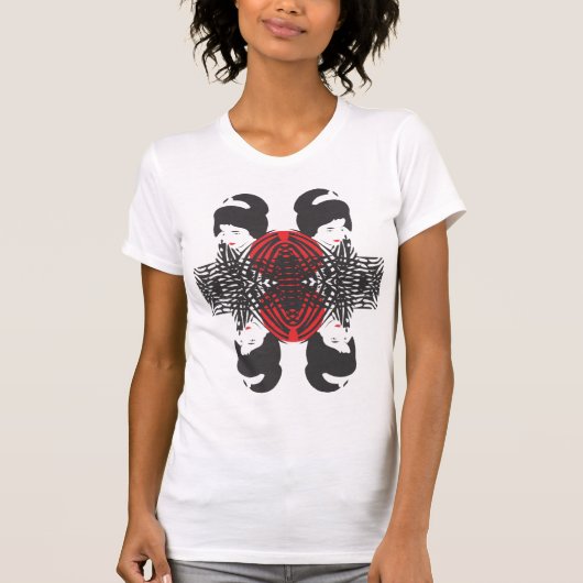 Geisha in den fours "eine Reflexion " T-Shirt (Vorderseite)