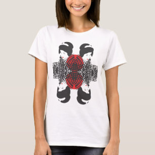 Geisha in den fours "eine Reflexion " T-Shirt
