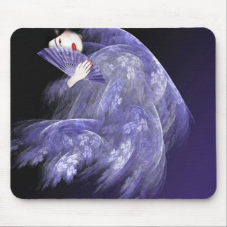 Geisha in dunkelblauem Mousepad