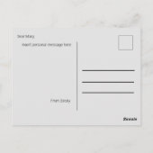 Geisha in Garden Postkarte (Rückseite)