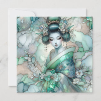 Geisha in Green Design Serie #1