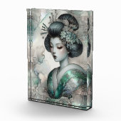 Geisha in Green Design Serie #2 Fotoblock (Rechts)