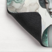Geisha in Green Design Serie #2 Mousepad (Ecke)
