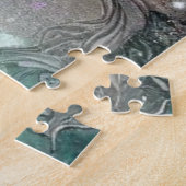 Geisha in Green Design Serie #2 Puzzle (Seite)