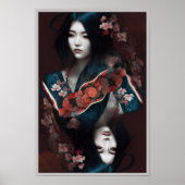 Geisha in Kimono I Poster (Vorne)