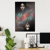 Geisha in Kimono II Poster (Heimbüro)