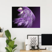 Geisha in Lila Poster (Heimbüro)