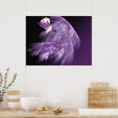 Geisha in Lila Poster (Küche)