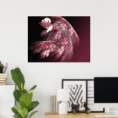 Geisha in Rot Poster (Heimbüro)