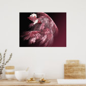 Geisha in Rot Poster (Küche)