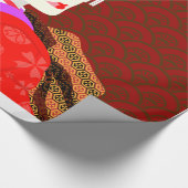 Geisha Japanese style Geschenkpapier (Ecke)