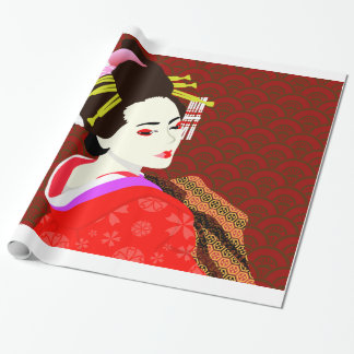 Geisha Japanese style Geschenkpapier