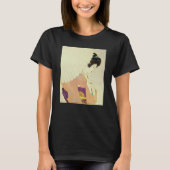 Geisha Japanese woman Umbrella Kimono Shin hanga U T-Shirt (Vorderseite)