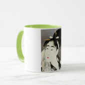 Geisha Japanisch Vintag-orientalisch Kimono Tasse (Vorderseite Links)
