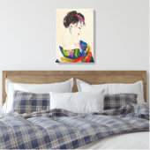 Geisha japanische Kunst Leinwanddruck (Insitu (Schlafzimmer))
