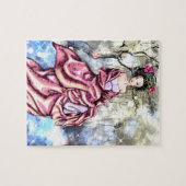 Geisha-japanischer Stil Puzzle (Horizontal)